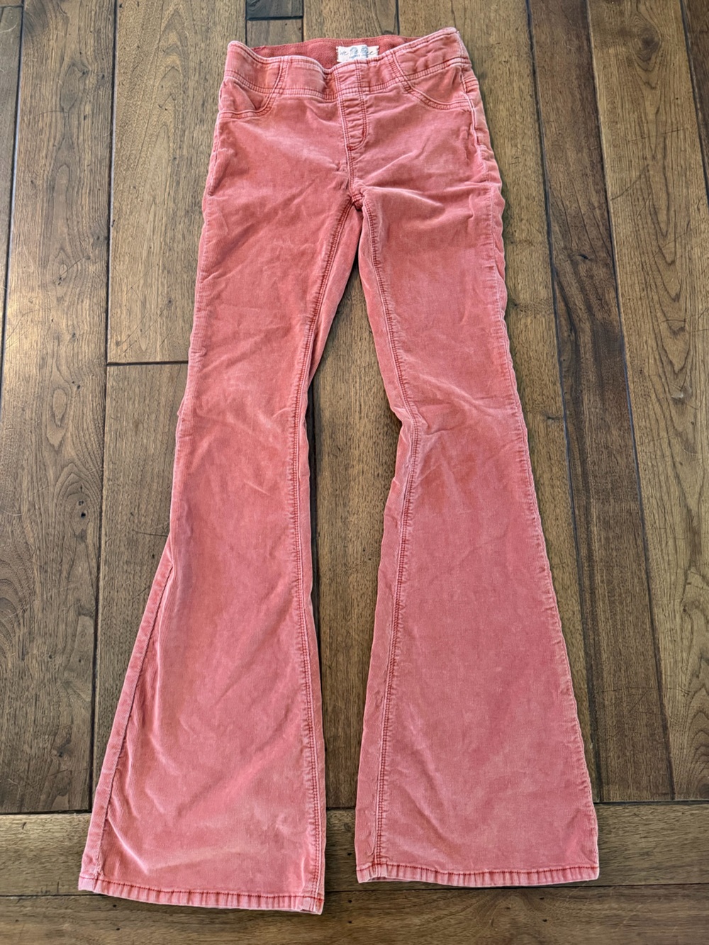 Free People Coral Corduroy Flare Jeans